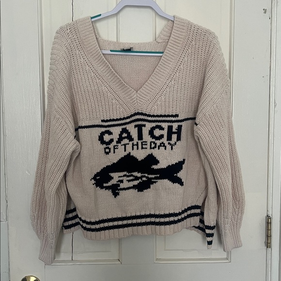 Anthropologie Maeve nautical catch of the day sweater size small nwot - Picture 3 of 6